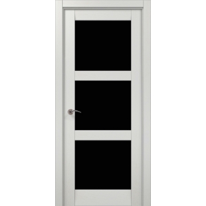 Дверь межкомнатная Эмаль "Флэш 20"/ Черное стекло
